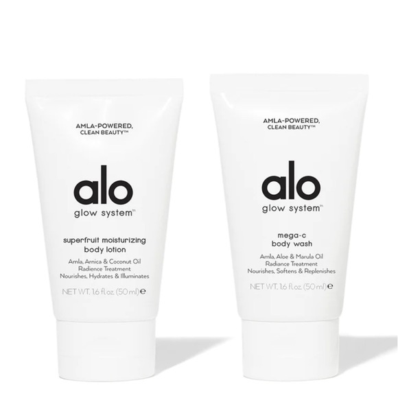 NWT ALO Yoga Mega-C Body Wash and Superfruit Body Lotion Mini Duo Sample Set - Picture 1 of 6